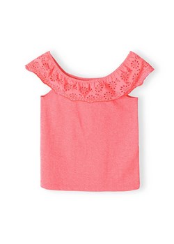 Różowa bluzka- top dla dziewczynki z haftem ze sklepu 5.10.15 w kategorii Bluzki dziewczęce - zdjęcie 169700862