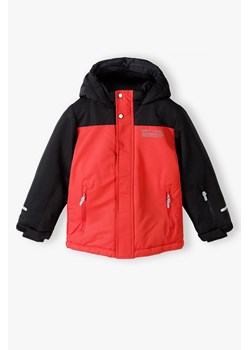 Kurtka narciarska dla dziecka - czerwono - czarna z elementami odblaskowymi ze sklepu 5.10.15 w kategorii Kurtki chłopięce - zdjęcie 169701244