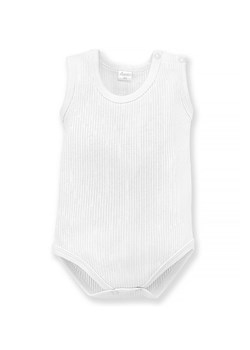 Białe body na ramiączkach Lovely Day white prążkowane ze sklepu 5.10.15 w kategorii Body niemowlęce - zdjęcie 169701280