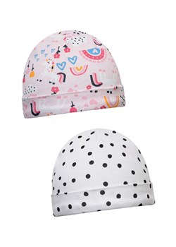 2-pack czapek dla dziewczynki ze sklepu 5.10.15 w kategorii Czapki dziecięce - zdjęcie 169701360