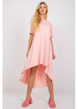 Sukienka o asymetrycznym kroju - jasny różowy ze sklepu 5.10.15 w kategorii Sukienki - zdjęcie 169701374