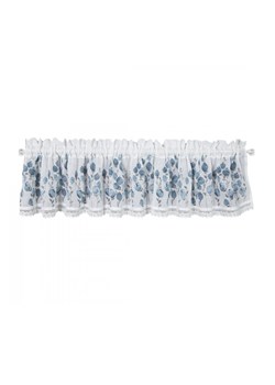 Biała firana 150x30 cm w niebieskie wzory ze sklepu 5.10.15 w kategorii Tekstylia kuchenne - zdjęcie 169701411