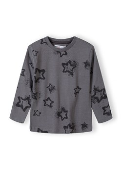 Szara bluzka niemowlęca z długim rękawem w gwiazdy ze sklepu 5.10.15 w kategorii Kaftaniki i bluzki - zdjęcie 169701464