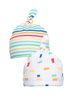 Czapeczki bawełniane dla niemowlaka 2-pak ze sklepu 5.10.15 w kategorii Czapki dziecięce - zdjęcie 169701503