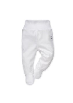 Półśpiochy niemowlęce białe-bawełniane ze sklepu 5.10.15 w kategorii Spodnie i półśpiochy - zdjęcie 169701592