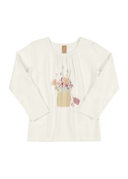 Kremowa bluzka dla dziewczynki z długim rękawem ze sklepu 5.10.15 w kategorii Bluzki dziewczęce - zdjęcie 169701630