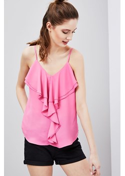 Bluzka damska na ramiączka z ozdobnymi falbanami ze sklepu 5.10.15 w kategorii Bluzki damskie - zdjęcie 169701932