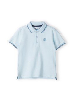 Bluzka polo dla chłopca z krótkim rękawem- błękitna ze sklepu 5.10.15 w kategorii T-shirty chłopięce - zdjęcie 169701983