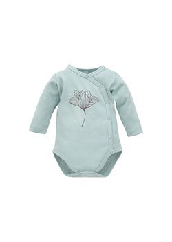 Zielone bawełniane body niemowlęce kopertowe ze sklepu 5.10.15 w kategorii Body niemowlęce - zdjęcie 169702113