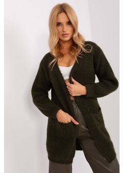 Kardigan damski ciemny khaki ze sklepu 5.10.15 w kategorii Swetry damskie - zdjęcie 169702182