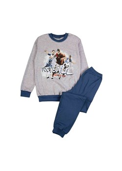 Piżama chłopięca szaro-niebieska piłkarze ze sklepu 5.10.15 w kategorii Piżamy dziecięce - zdjęcie 169702402