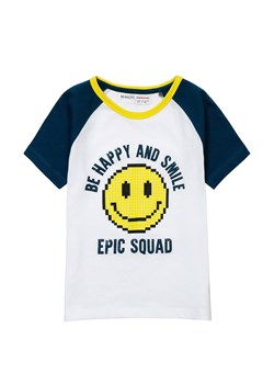 Bawełniany t-shirt dla niemowlaka z nadrukiem ze sklepu 5.10.15 w kategorii Koszulki niemowlęce - zdjęcie 169702403