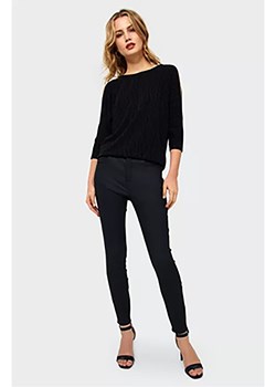 Spodnie damskie - czarne slim ze sklepu 5.10.15 w kategorii Spodnie damskie - zdjęcie 169702423