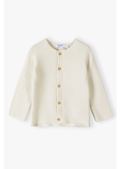 Sweterek niemowlęcy ecru - zapinany na guziki - 5.10.15. ze sklepu 5.10.15 w kategorii Bluzy i swetry - zdjęcie 169702834