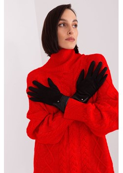 Czarne rękawiczki damskie z funkcją dotykową ze sklepu 5.10.15 w kategorii Rękawiczki damskie - zdjęcie 169703263
