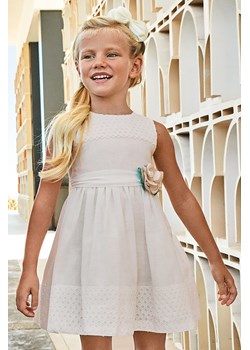 Sukienka dla dziewczynki Mayoral - ecru ze sklepu 5.10.15 w kategorii Sukienki dziewczęce - zdjęcie 169703424