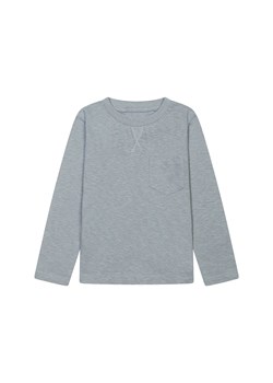 Szara bluzka chłopięca bawełniana z długim rękawem ze sklepu 5.10.15 w kategorii T-shirty chłopięce - zdjęcie 169703613