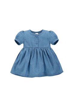 Bawełniana sukienka niemowlęca niebieska ze sklepu 5.10.15 w kategorii Sukienki niemowlęce - zdjęcie 169703672