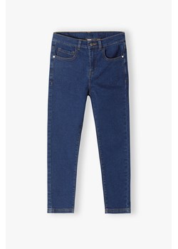 Spodnie jeansowe dla dziewczynki - granatowe ze sklepu 5.10.15 w kategorii Spodnie dziewczęce - zdjęcie 169703954