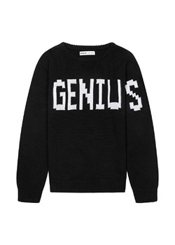 Bawełniany sweter oversize z napisem Genius dla chłopca ze sklepu 5.10.15 w kategorii Swetry chłopięce - zdjęcie 169704081