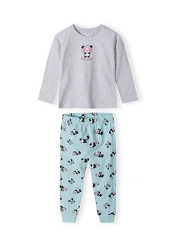 Piżama z długim rękawem z nadrukiem w pandy dla dziewczynki ze sklepu 5.10.15 w kategorii Piżamy dziecięce - zdjęcie 169704082