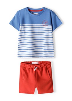 Komplet ubrań dla niemowlaka - t-shirt z bawełny + szorty dresowe ze sklepu 5.10.15 w kategorii Komplety niemowlęce - zdjęcie 169704122