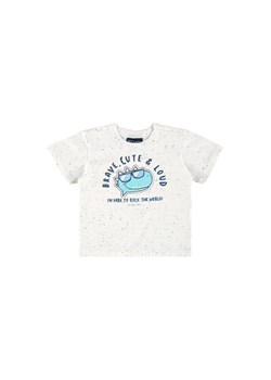 Biały t-shirt niemowlęcy z rekinem ze sklepu 5.10.15 w kategorii Koszulki niemowlęce - zdjęcie 169704222