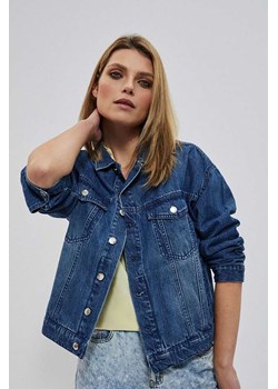 Niebieska klasyczna kurtka jeansowa damska ze sklepu 5.10.15 w kategorii Kurtki damskie - zdjęcie 169704564