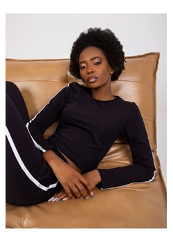 Komplet damski z lampasami bluza + dresy - czarne ze sklepu 5.10.15 w kategorii Dresy damskie - zdjęcie 169704713