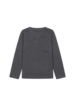 Grafitowa bluzka chłopięca bawełniana z długim rękawem ze sklepu 5.10.15 w kategorii T-shirty chłopięce - zdjęcie 169704763