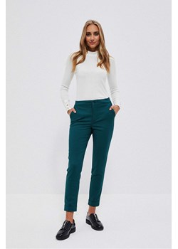 Zielone spodnie damskie typu cygaretki ze sklepu 5.10.15 w kategorii Spodnie damskie - zdjęcie 169704770