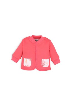 Bawełniana bluza niemowlęca z kieszeniami - różowa ze sklepu 5.10.15 w kategorii Bluzy i swetry - zdjęcie 169705062