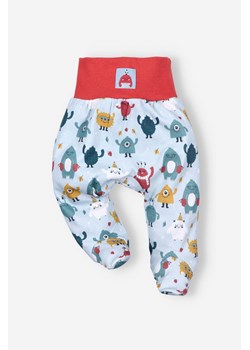 Półśpiochy niemowlęce z bawełny organicznej z nadrukiem ze sklepu 5.10.15 w kategorii Spodnie i półśpiochy - zdjęcie 169705132