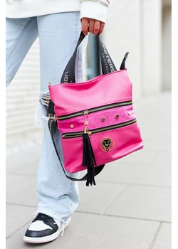 Lekka listonoszka z szerokim paskiem i uchwytami- Peterson różowa ze sklepu 5.10.15 w kategorii Torby Shopper bag - zdjęcie 169705232