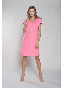 Koszula dla przyszłej mamy DAGNA krótki rękawek - różowa ze sklepu 5.10.15 w kategorii Bielizna ciążowa - zdjęcie 169705340