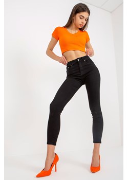 Czarne damskie jeansy skinny ze sklepu 5.10.15 w kategorii Jeansy damskie - zdjęcie 169705354