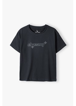 Czarna oversizowa koszulka dziewczęca - Dream ze sklepu 5.10.15 w kategorii Bluzki dziewczęce - zdjęcie 169705543