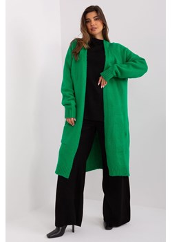 Zielony kardigan damski z dzianiny ze sklepu 5.10.15 w kategorii Swetry damskie - zdjęcie 169705704