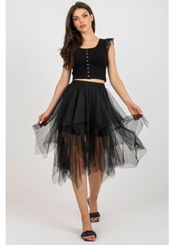 Czarna rozkloszowana spódnica tiulowa damska ze sklepu 5.10.15 w kategorii Spódnice - zdjęcie 169706481