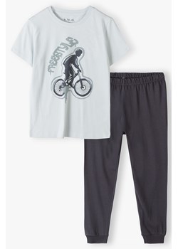 Dzianinowa piżama dla chłopca z motocyklistą ze sklepu 5.10.15 w kategorii Piżamy dziecięce - zdjęcie 169706524