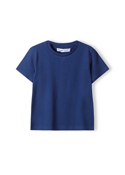 Niebieska koszulka bawełniana dla chłopca ze sklepu 5.10.15 w kategorii T-shirty chłopięce - zdjęcie 169706544