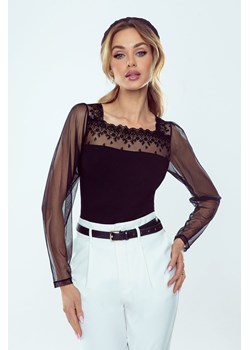 Semi czarna bluzka damska z długim rękawem ze sklepu 5.10.15 w kategorii Bluzki damskie - zdjęcie 169707191
