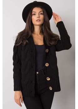 Czarny sweter damski rozpinany ze sklepu 5.10.15 w kategorii Swetry damskie - zdjęcie 169707513