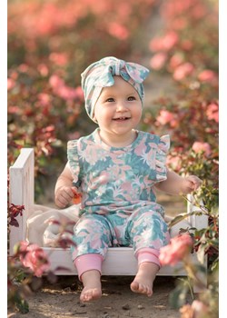Rampers niemowlęcy z bawełny organicznej dla dziewczynki ze sklepu 5.10.15 w kategorii Śpiochy - zdjęcie 169707791