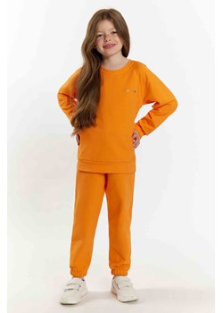 Komplet dresowy dziewczęcy pomarańczowy ze sklepu 5.10.15 w kategorii Dresy dziewczęce - zdjęcie 169707910