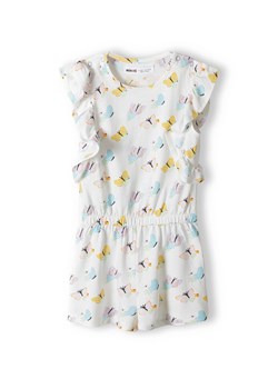Biały kombinezon niemowlęcy na lato z nadrukiem motyli ze sklepu 5.10.15 w kategorii Kombinezony i kurtki - zdjęcie 169707981