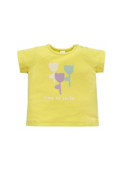 Koszulka niemowlęca z kwiatkami żółta ze sklepu 5.10.15 w kategorii Koszulki niemowlęce - zdjęcie 169708042