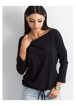 Bluzka damska z długim rękawem -czarna ze sklepu 5.10.15 w kategorii Bluzki damskie - zdjęcie 169708101