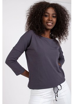 Grafitowa bluzka Fiona ze sklepu 5.10.15 w kategorii Bluzki damskie - zdjęcie 169708224