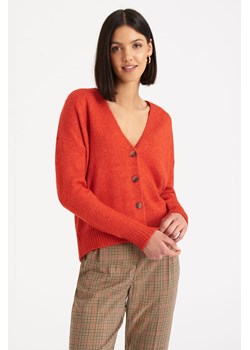 Sweter rozpinany damski pomarańczowy ze sklepu 5.10.15 w kategorii Swetry damskie - zdjęcie 169708274